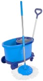 Set mop rotativ industrial Strend Pro cu galeata pe roti, 35 litri