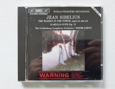 CD: Jean Sibelius / The Gothenburg Symphony Orchestra, Neeme J&amp;auml;rvi &amp;ndash; Maiden In The Tower (Jungfrun I Tornet) / Karelia Suite, Op.11 foto