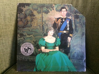 Royal wedding of the Prince Charles of Wales &amp;amp; Lady Diana disc vinyl lp 1981 VG foto