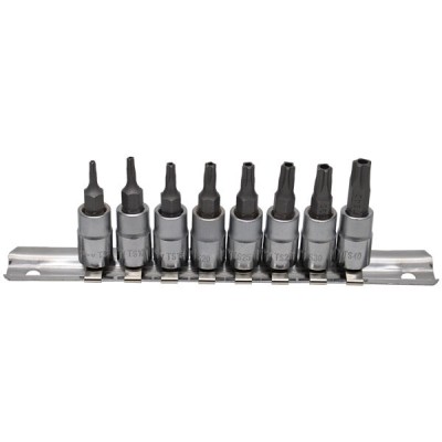 Set 8 biti Torx Penta gaura de siguranta 1/4&amp;#039; TS8-40 , Topmaster, 330149 foto
