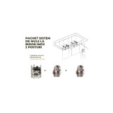 Pachet sistem fix de muls la bidon 2 posturi( bidoane inox 30 L)