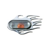 Ornament 3D Flaming crom 118X75mm, pentru seria VAG (Vw Audi Seat Skoda), Sumex