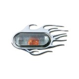 Ornament 3D Flaming crom 118X75mm, pentru seria VAG (Vw Audi Seat Skoda) Kft Auto, Sumex