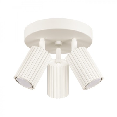 Lampă De Tavan Karbon Bej Din Aluminiu Cu 3 Becuri Tub Minimalistă De Interior. foto