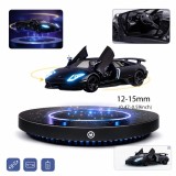 Cumpara ieftin Masinuta magnetica levitanta 360&deg;, Lamborghini Murcielago, cu macheta metalica si LED, decor futurist premium pentru birou, gadget de lux cu levitatie