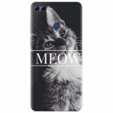 Husa silicon pentru Huawei Y9 2018, Meow Cute Cat