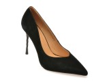 Pantofi eleganti FLAVIA PASSINI negri, 5L175, din piele intoarsa