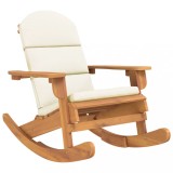Cumpara ieftin Scaun de gradina Adirondack cu perne, lemn masiv acacia