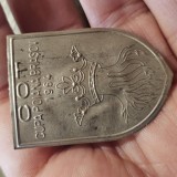Insigna CUPA POIANA BRASOV , C.O.T. , an 1964 , cu stema veche a Brasovului