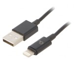 Cablu USB Lightning 1m Negru, Gembird