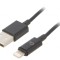 Cablu USB Lightning 1m Negru