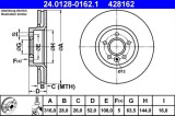 Disc frana ATE 24.0128-0162.1