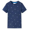 Tricou pentru copii, albastru &icirc;nchis, 128, vidaXL