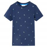 Tricou pentru copii, albastru &icirc;nchis, 92, vidaXL
