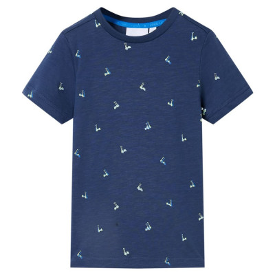 Tricou pentru copii, albastru &amp;icirc;nchis, 116 foto