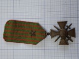 medalia militara Croix du Guerre 1914-1916, primul razboi mondial.