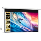Homcom Ecran 84&rdquo; Motorizat &ndash; 4K HD, Montare Perete sau Tavan | Aosom Romania