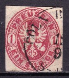Cumpara ieftin ✅ (S45) Germania veche - Prusia 1861 &quot; Vulturul in oval &quot; 1 Sgr , Michel nr.16 , stampilat