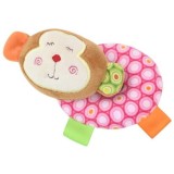 Jucarie de plus, Lorelli, gogoasa cu cap de maimutica, 11 cm, zornaitoare, 0 luni+