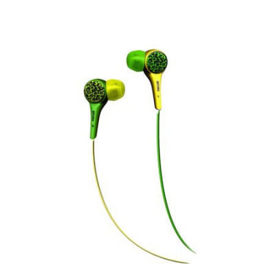 Casca in ureche 3.5 mm verde cu galben Audio Wild Maxell foto
