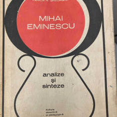 Mihai Eminescu Analize Si Sinteze - Fanica N. Gheorghe ,552711