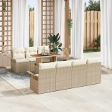 Cumpara ieftin Set de canapele pentru grădină 8 pcs Bej Rattan poli
