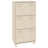 Cumpara ieftin Pantofar &bdquo;HAMAR&rdquo;, maro miere, 59,5x35x117 cm, lemn masiv pin