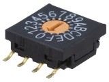 &Icirc;ntrerupător codificare HEX/BCD 16 poziții SMT