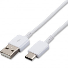 Cablu de Date USB Type-C, 3A, 1.2m Samsung (EP-DN930CWE) Alb (Bulk Packing)