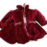 Hainuta fetita, culoarea grena , marime 3-6 luni