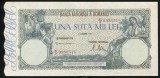 U607 ROMANIA 100000 lei 21 octombrie 1946 aUNC doar cu urme de manipulare