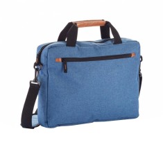 Geanta Laptop, Everestus, FN, poliester 600D, pu, albastru, saculet de calatorie si eticheta bagaj incluse foto