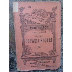 Vasile Alecsandri - Poezii ostasii nostri