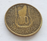 333. Moneda Madagascar 10 francs 1953