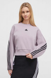 Adidas bluză femei, culoarea roz, uni IS3880