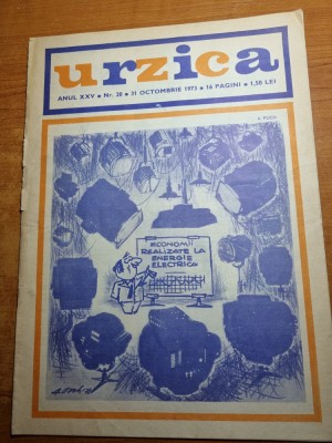 revista umoristica urzica 31 octombrie 1973 foto
