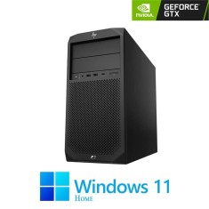 PC Gaming HP Z2 G4 Tower, Octa Core i7-9700, 1TB SSD, GTX 1080 8GB, Win 11 Home