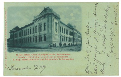 4655 - CARANSEBES, Timis, Litho, Romania - old postcard - used - 1899 foto