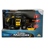 Elicopter de salvare cu sunete si lumini, Cool Machines, Negru, 1:20