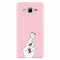 Husa silicon pentru Samsung Grand Prime, Pink Finger Cross