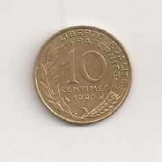 Moneda Franta - 10 Centimes 1990 v1