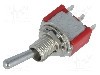 Intrerupator basculant, 2 pozitii, mod comutare ON-(ON), SPDT, {{Producator}} - foto