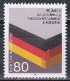 Germania 1985 - Integrarea Refugiaților, MNH, Nestampilat