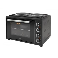 Cuptor electric ECG ETH 3501B, 35 litri, 1400 W, 2 plite, iluminare interioara, 90-250&deg;C, negru