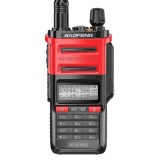 Statie portabila emisie receptie, Baofeng UV-9R PRO, rezistenta apa IP67, putere 8W, walkie talkie, conform normelor ANCOM, rosie