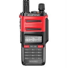Statie portabila emisie receptie, Baofeng UV-9R PRO, rezistenta apa IP67, putere 8W, walkie talkie, conform normelor ANCOM, rosie