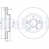 DELPHI BG4565C Disc frana