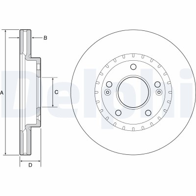 DELPHI BG4565C Disc frana foto