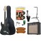 Super Kit Rocktile Pro ST60-BK Chitara Electrica incl. amplificator, acordor, capodastru, curea, penele, husa, stativ