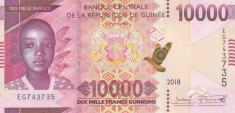 Bancnota Guineea 10.000 Franci 2018 (2019) - PNew UNC foto